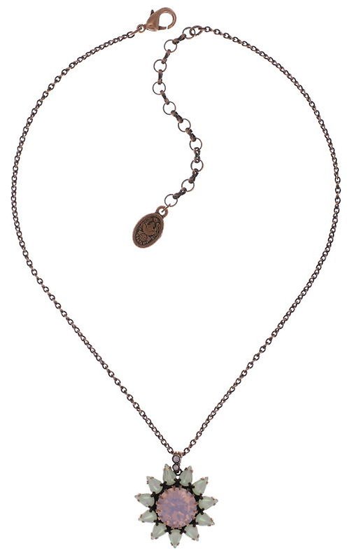 image pour Collier pendant Sunflower Blanc / Rose  size L