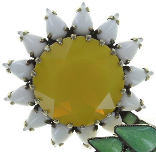 image pour Anneau Sunflower Jaune / Blanc / Vert  size 2XL