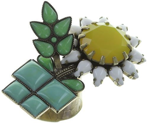 image for Ring Sunflower Yellow / White / Green  size XL