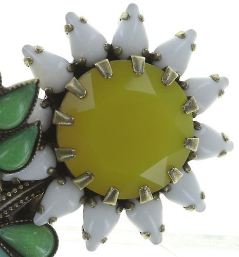 image for Ring Sunflower Yellow / White / Green  size XL