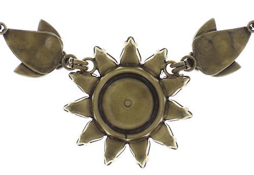 image for Necklace Sunflower Yellow / White / Green  size L