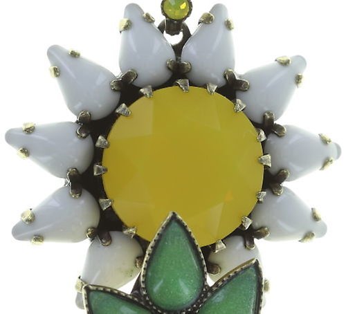 image pour Collier pendant Sunflower Jaune / Blanc / Vert  size L