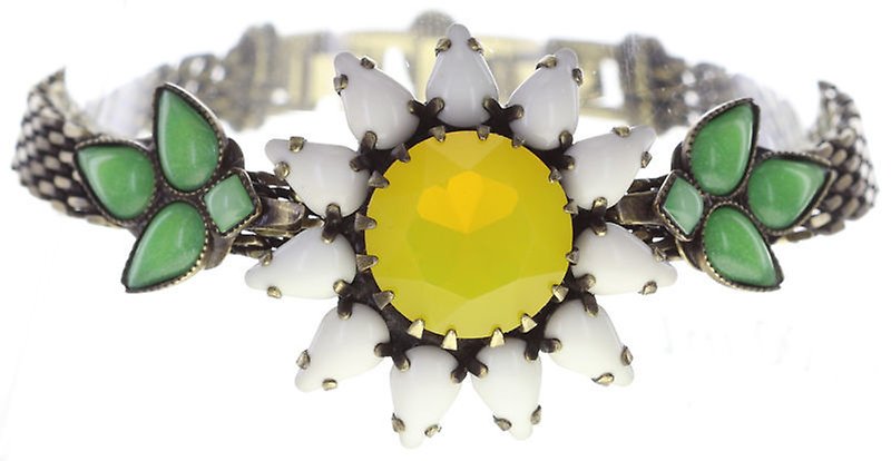 image for Bracelet Sunflower Yellow / White / Green  size L