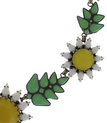 image for Necklace Sunflower Yellow / White / Green  size 2XL,L,M