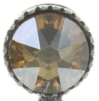 image for Earring Stud Dangling Dance with Navette Brown  