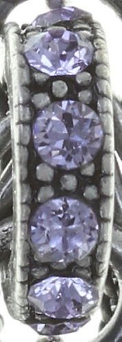 image pour Clou d'oreille pendant Colour Ring Multi Pastel violet 