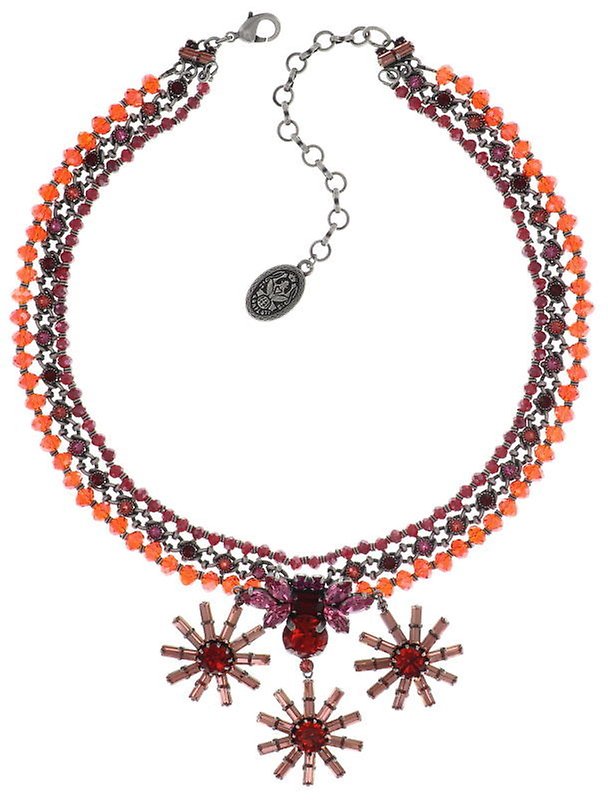 image for Necklace collier Spider Daisy Red  size L