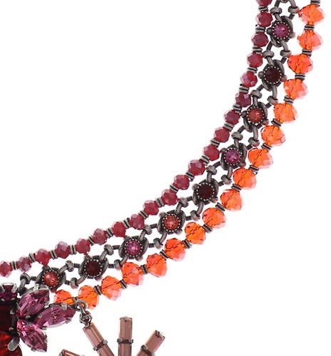 Bild für Halskette Collier Spider Daisy Rot  Größe L