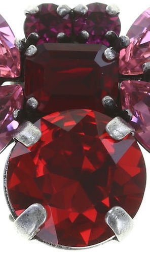 image for Earring Clip Spider Daisy Red  