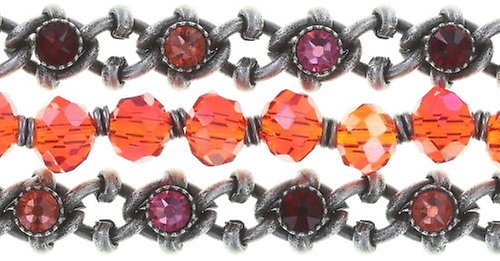 Bild für Armband Spider Daisy Rot  Größe L