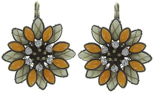 image pour Boucles d'oreilles Eurowire Psychodahlia Jaune  size L