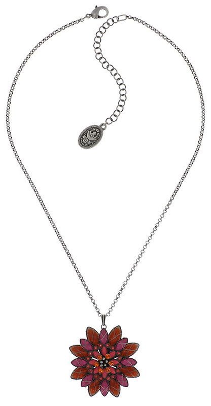 image pour Collier pendant Psychodahlia Rose / Orange  size XL