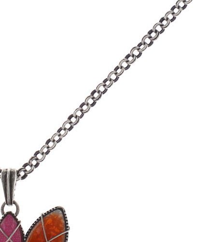 image pour Collier pendant Psychodahlia Rose / Orange  size XL