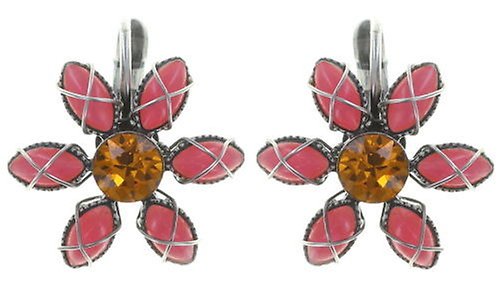 Bild für Ohrringe mit Brisur Psychodahlia Pink / Orange  size XS