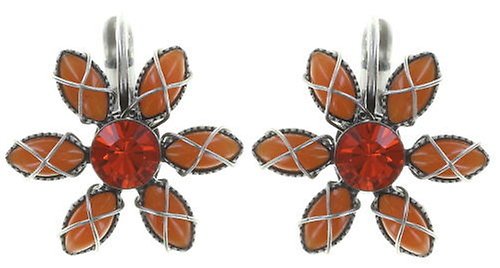 image for Earring Eurowire Psychodahlia Pink / Orange  size XS