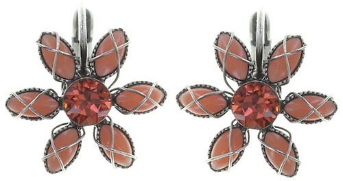 image for Earring Eurowire Psychodahlia Pink / Orange  size XS