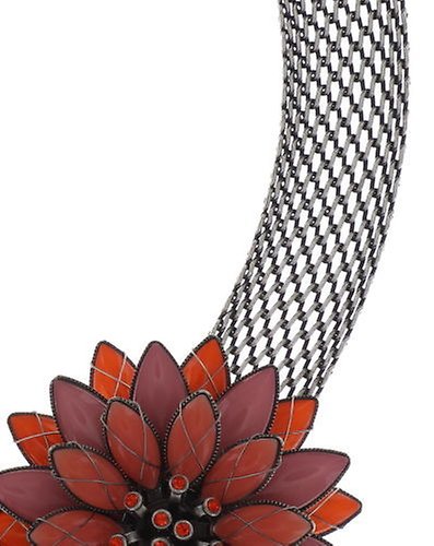 Bild für Halskette Collier Psychodahlia Pink / Orange  size 3XL,2Xl,XL,L,M