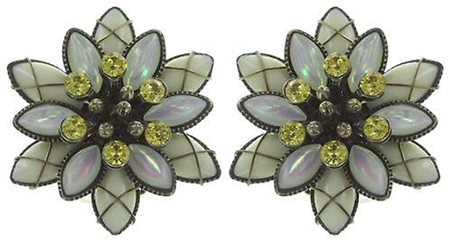 image pour Boucles d'oreilles Clip Psychodahlia Jaune  size M