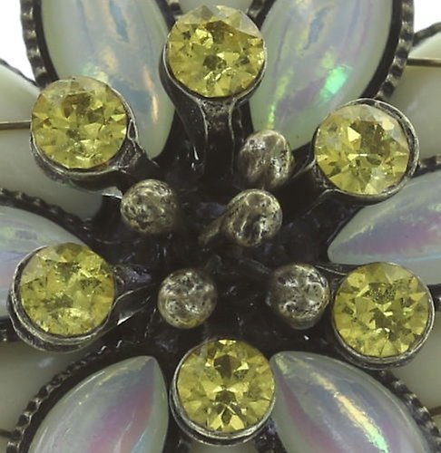 image pour Boucles d'oreilles Clip Psychodahlia Jaune  size M