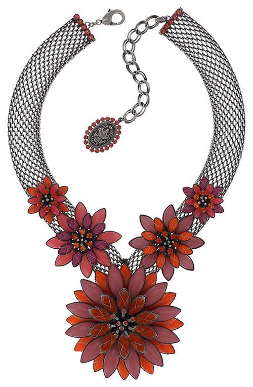 image pour Collier Psychodahlia Rose / Orange  size 3XL,L,S