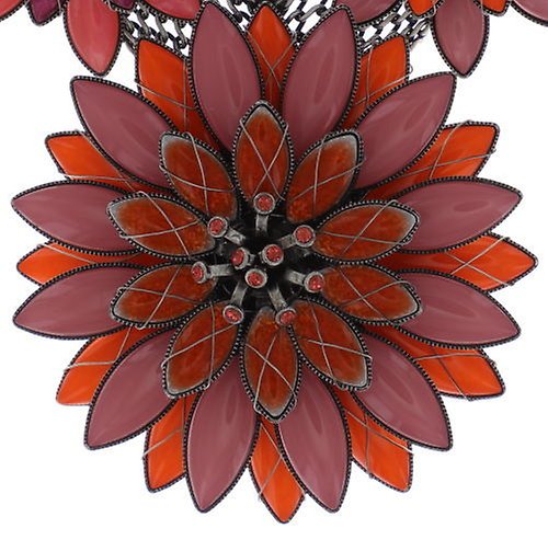 image pour Collier Psychodahlia Rose / Orange  size 3XL,L,S