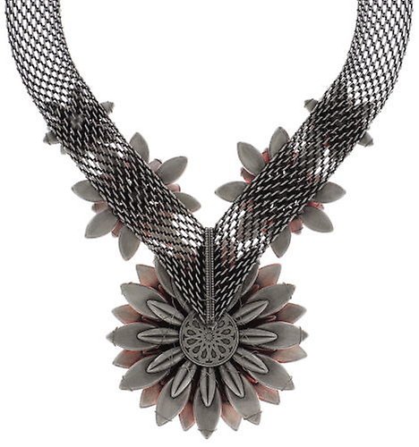 image for Necklace Psychodahlia Pink / Orange  size 3XL,L,S