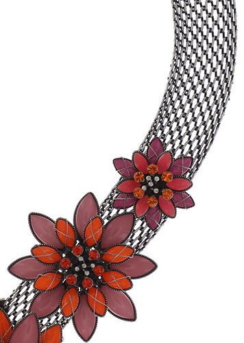 image for Necklace Psychodahlia Pink / Orange  size 3XL,L,S