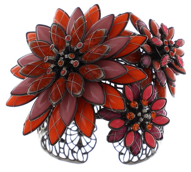 image pour Bracelet rigide Psychodahlia Rose / Orange  size 3XL,XL,L