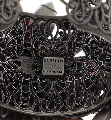 Bild für Armreif Psychodahlia Pink / Orange  size 3XL,XL,L