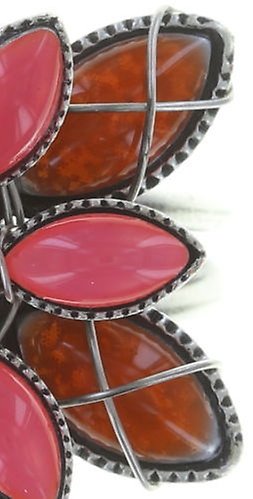 image pour Anneau Psychodahlia Rose / Orange  size S