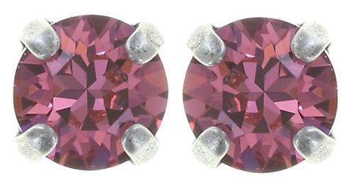 image for Earring stud Black Jack Red rose SS 29