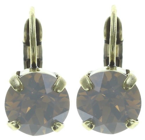 image pour Boucles d'oreilles Eurowire Black Jack Blanc light grey opal SS 39