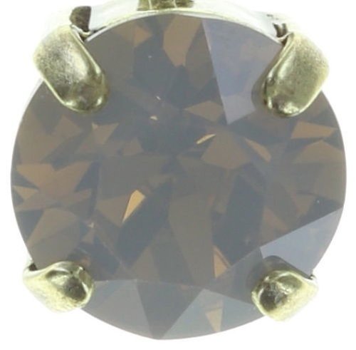 image for Earring Eurowire Black Jack White light grey opal SS 39