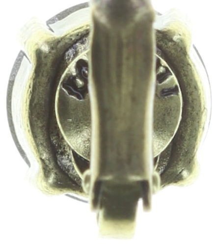 image for Earring Eurowire Black Jack White light grey opal SS 39