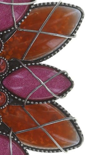 Bild für Halskette mit Anhänger Psychodahlia Pink / Orange  Größe XL