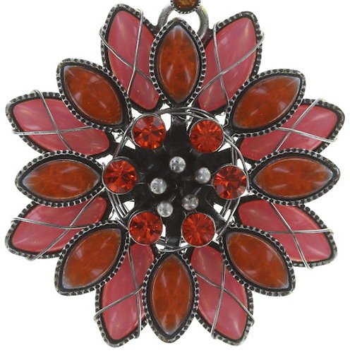 Kép Necklace pendant Psychodahlia Pink / Orange  size L