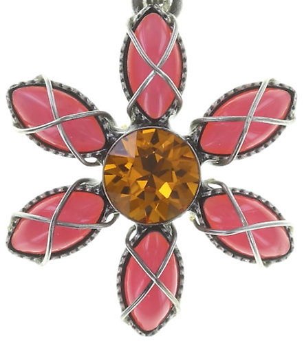 image for Necklace Pendant Psychodahlia Pink / Orange  size XS