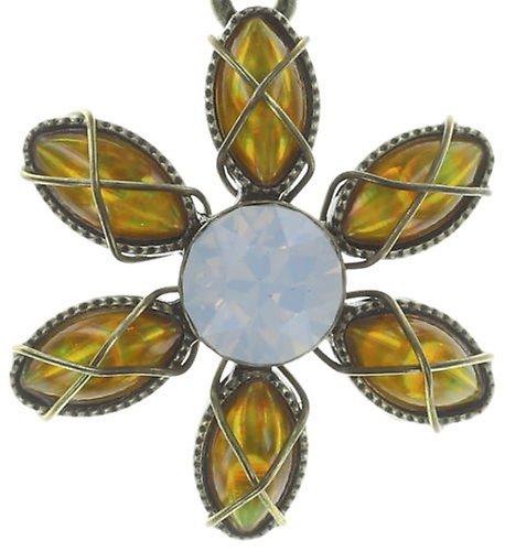 Bild für Halskette mit Anh&auml;nger Psychodahlia Gelb  size XS