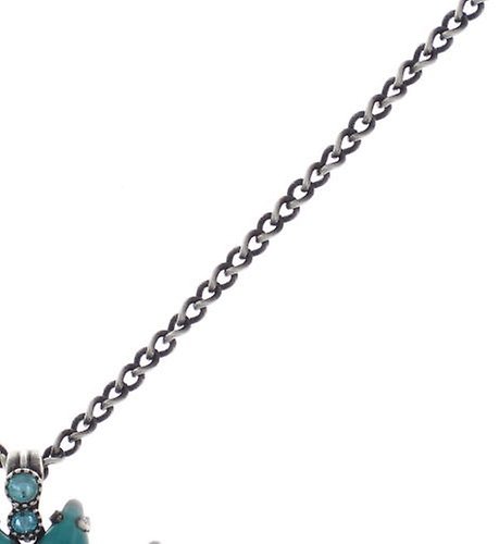 image pour Collier pendant Sunflower Bleu  size L