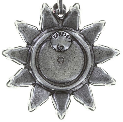 image pour Boucle d'oreille Clip pendante Sunflower Rouge / Rose  size L