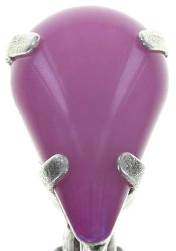 image pour Boucle d'oreille Clip pendante Sunflower Rouge / Rose  size L