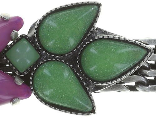 Bild für Armband Sunflower Rosa / Grün  Größe L