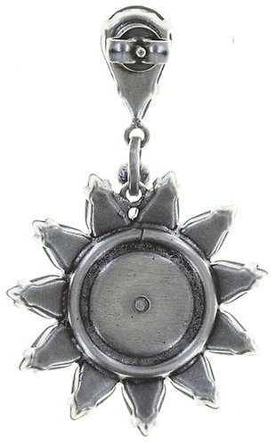 Bild für Ohrstecker baumelnd Sunflower Blau  Größe L