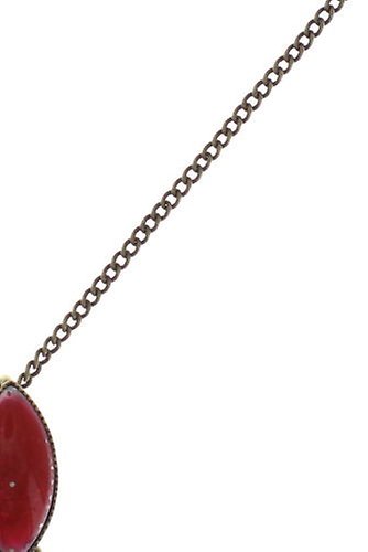 image for Necklace Pendant Dance with Navette Red  