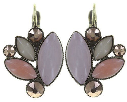 image for Earring eurowire Dance with Navette Beige  