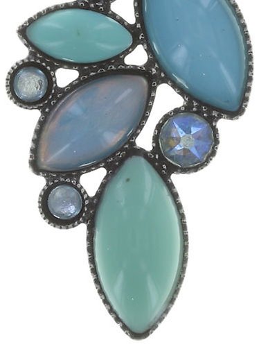 image for Necklace Pendant Dance with Navette Light Blue  