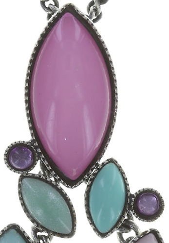 image pour Collier pendant Dance with Navette Multi Pastel  