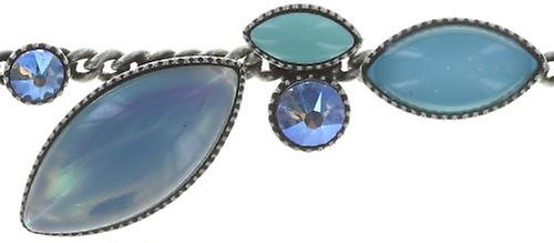 image pour Collier Dance with Navette Bleu Clair  