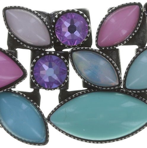 image pour Collier Dance with Navette Multi Pastel  