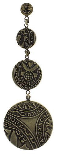 image pour Clou d'oreille pendant Studio 54 Blanc  size L,S,XS